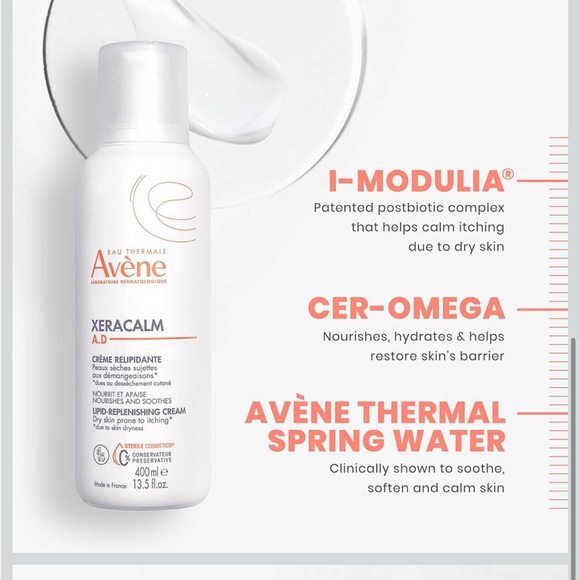 Avène XeraCalm A.D Lipid-Replenishing Cream Eczema-Prone Skin 13.5 Ounce - Picture 5 of 8